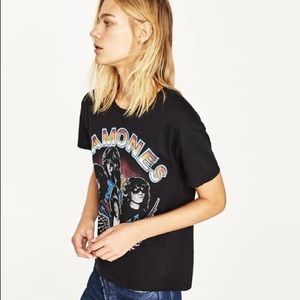 Black Ramones graphic classic t-shirt Size Small